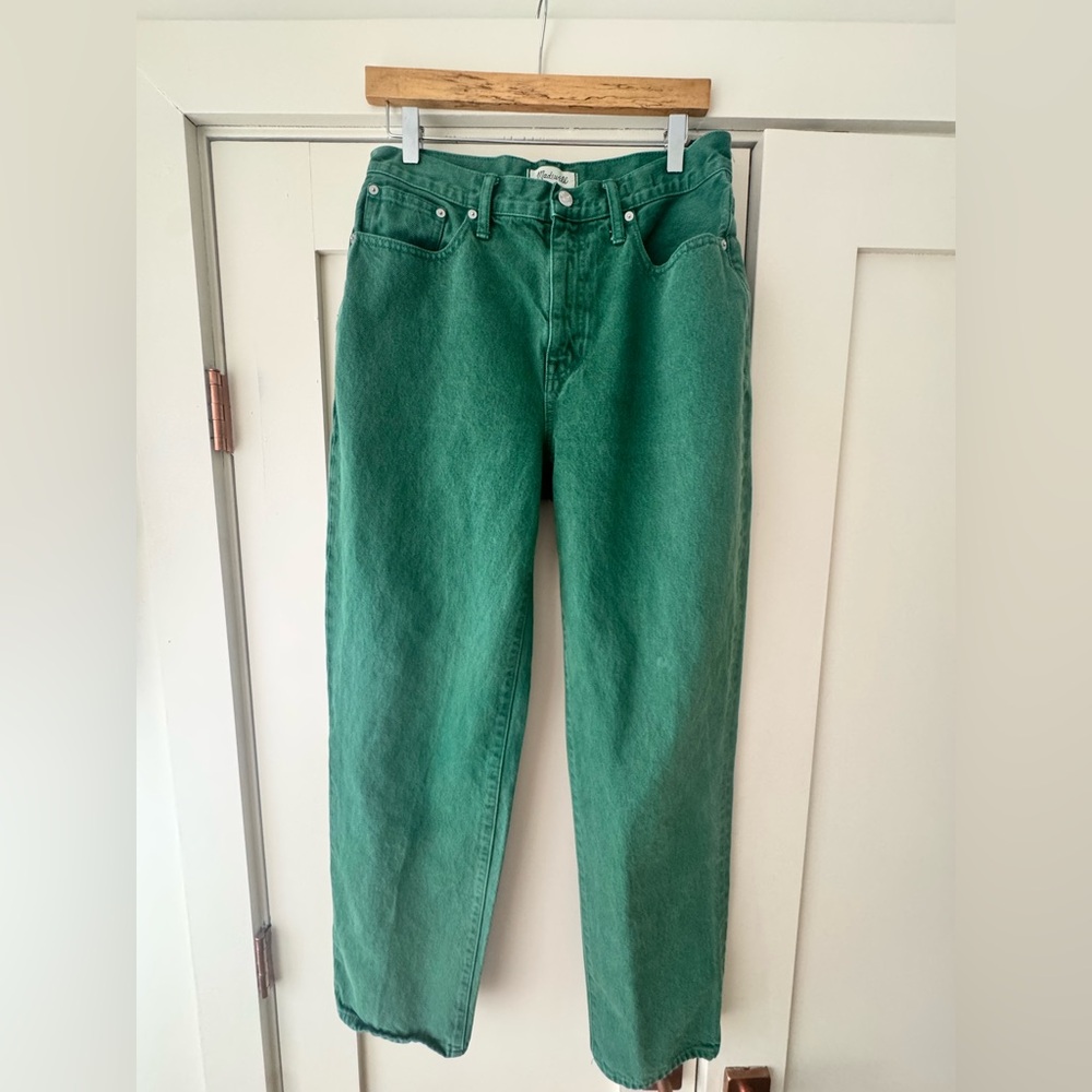 Madewell Baggy Straight Jean Garment Dyed Edition